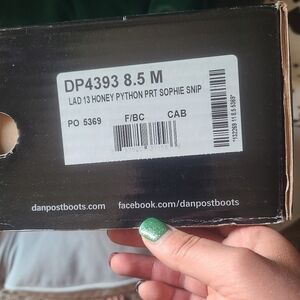 Dan Post Honey Python Print Footwear